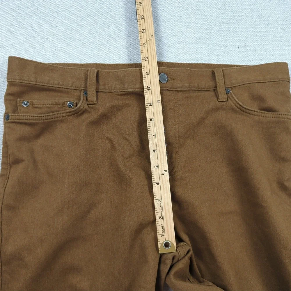 Banana Republic Mens 36x36 Khaki Pants Traveler Slim Fit Golf Stretch Casual